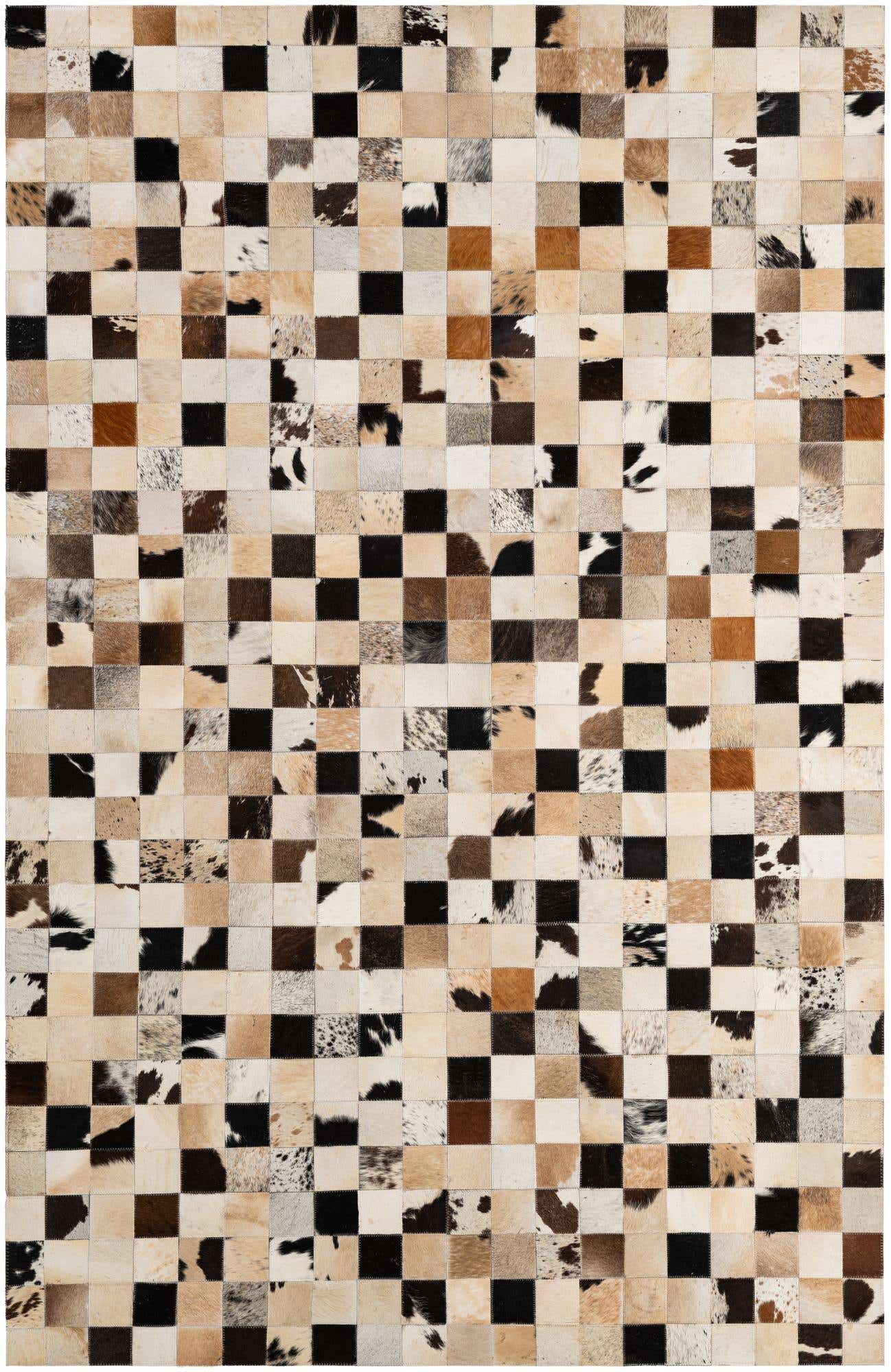 5' 2 x 7' 11 Cowhide - Patchwork Rug