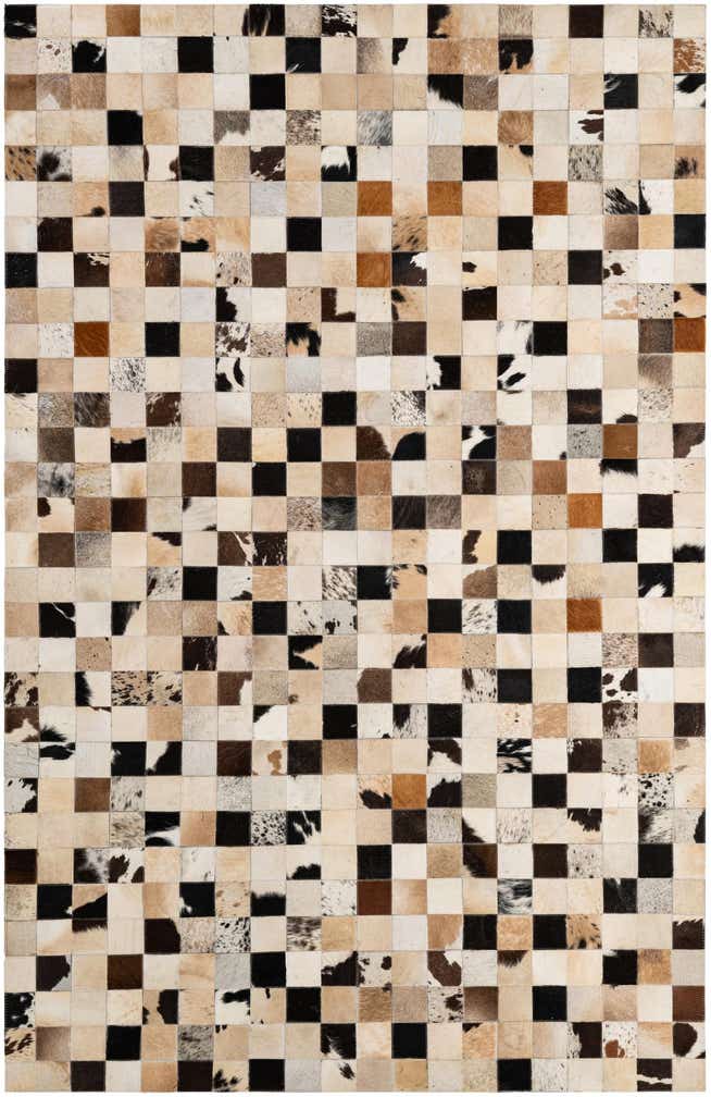 5' 2 x 7' 11 Cowhide - Patchwork Rug