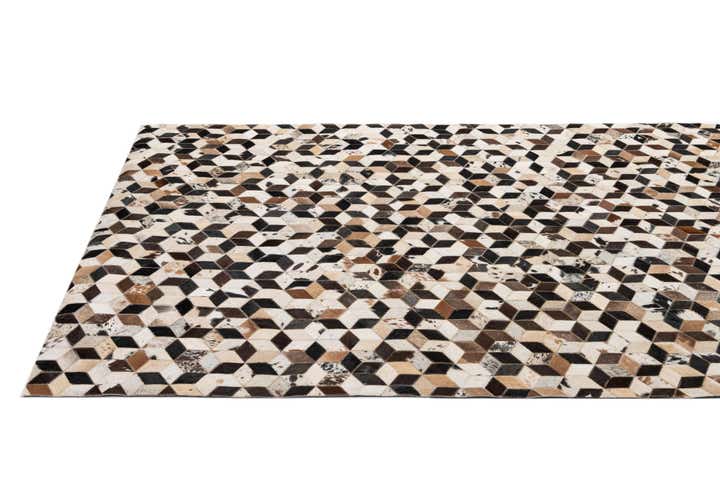 5' 2 x 7' 10 Cowhide - Patchwork Rug