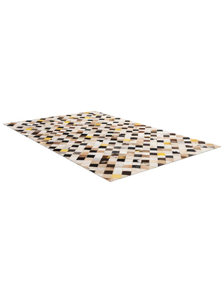 Detail image of 5' 1 x 8' Cowhide - Patchwork Rug