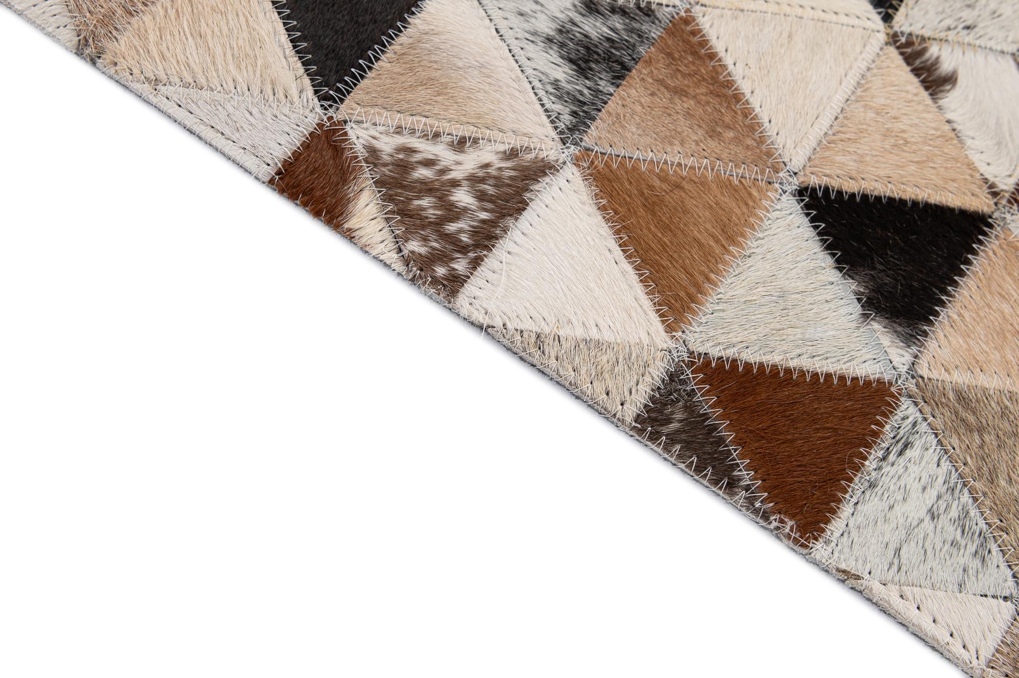 5' x 8' Cowhide - Patchwork Rug