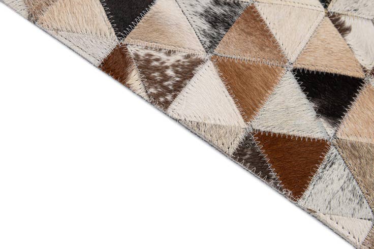Detail image of 5' x 8' Cowhide - Patchwork Rug