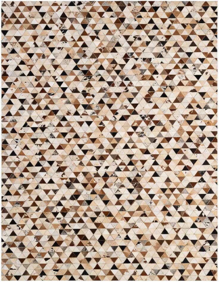 Detail image of 5' x 8' Cowhide - Patchwork Rug