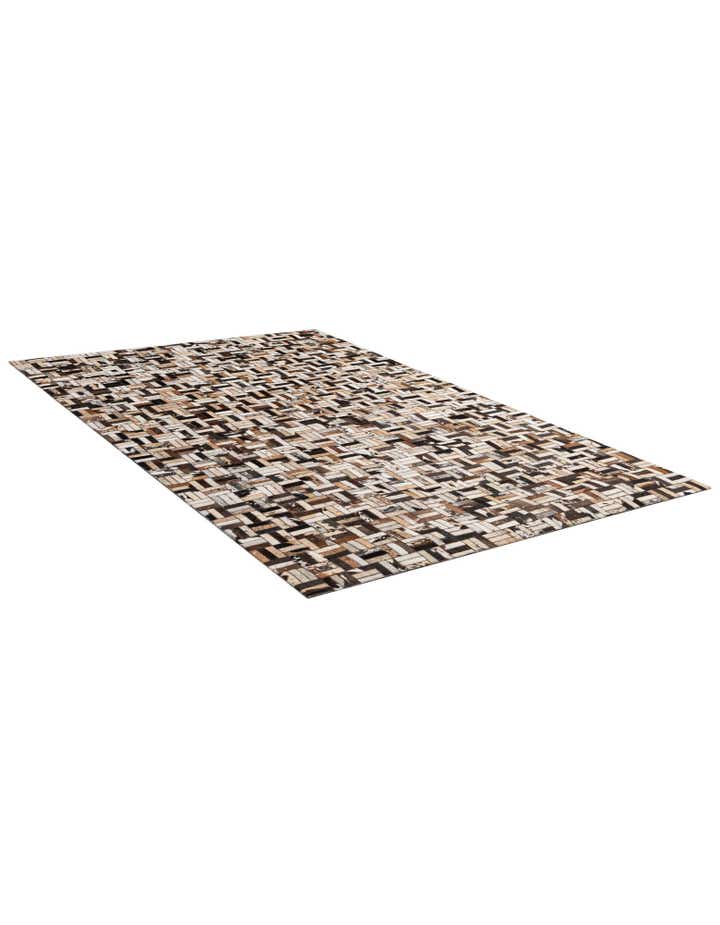4' 11 x 7' 10 Cowhide - Patchwork Rug