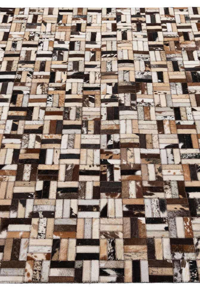 4' 11 x 7' 10 Cowhide - Patchwork Rug