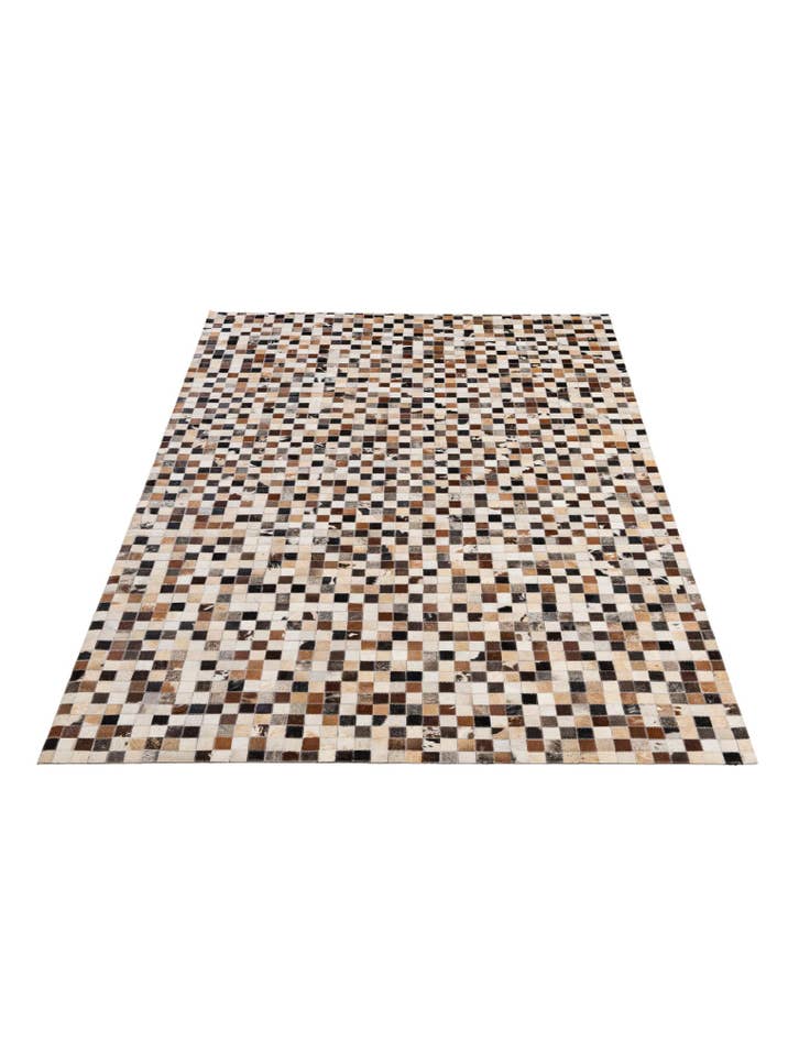 Detail image of 5' 2 x 7' 10 Cowhide - Patchwork Rug