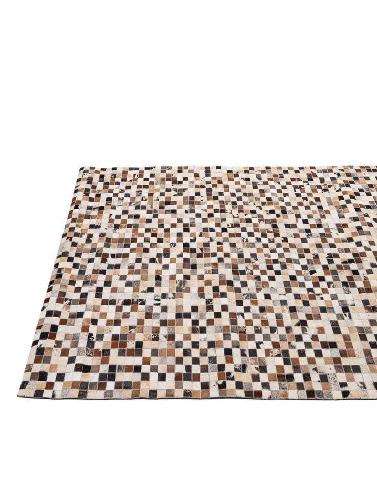 Detail image of 5' 2 x 7' 10 Cowhide - Patchwork Rug