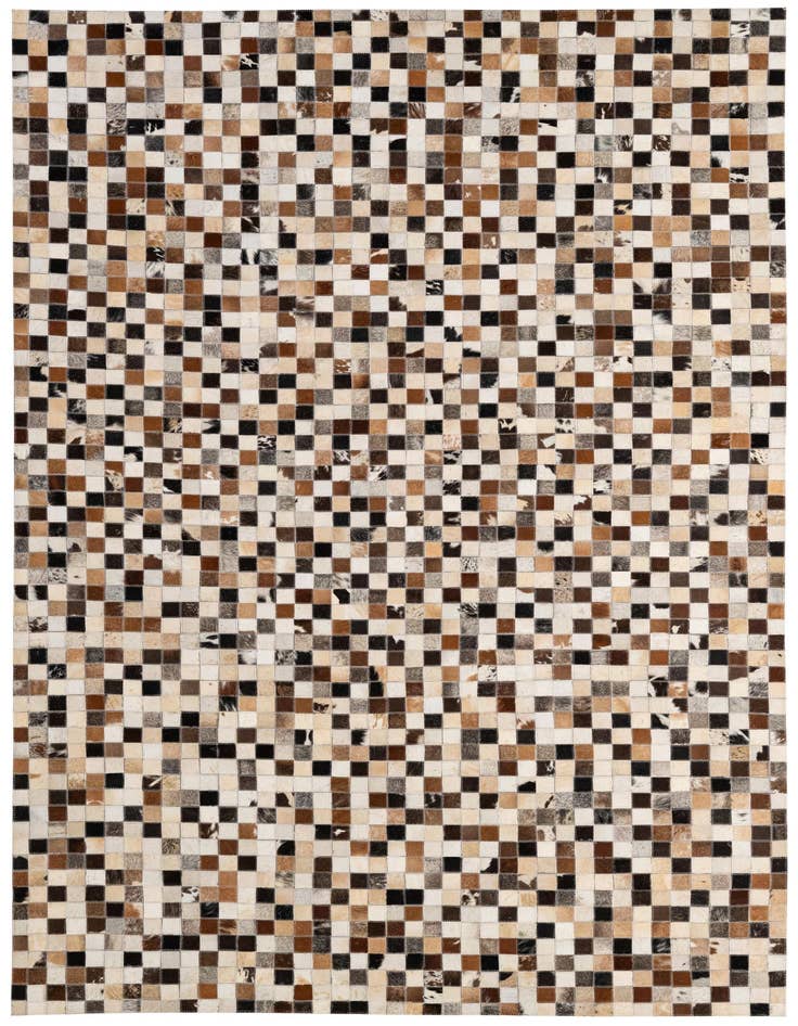 Detail image of 5' 2 x 7' 10 Cowhide - Patchwork Rug