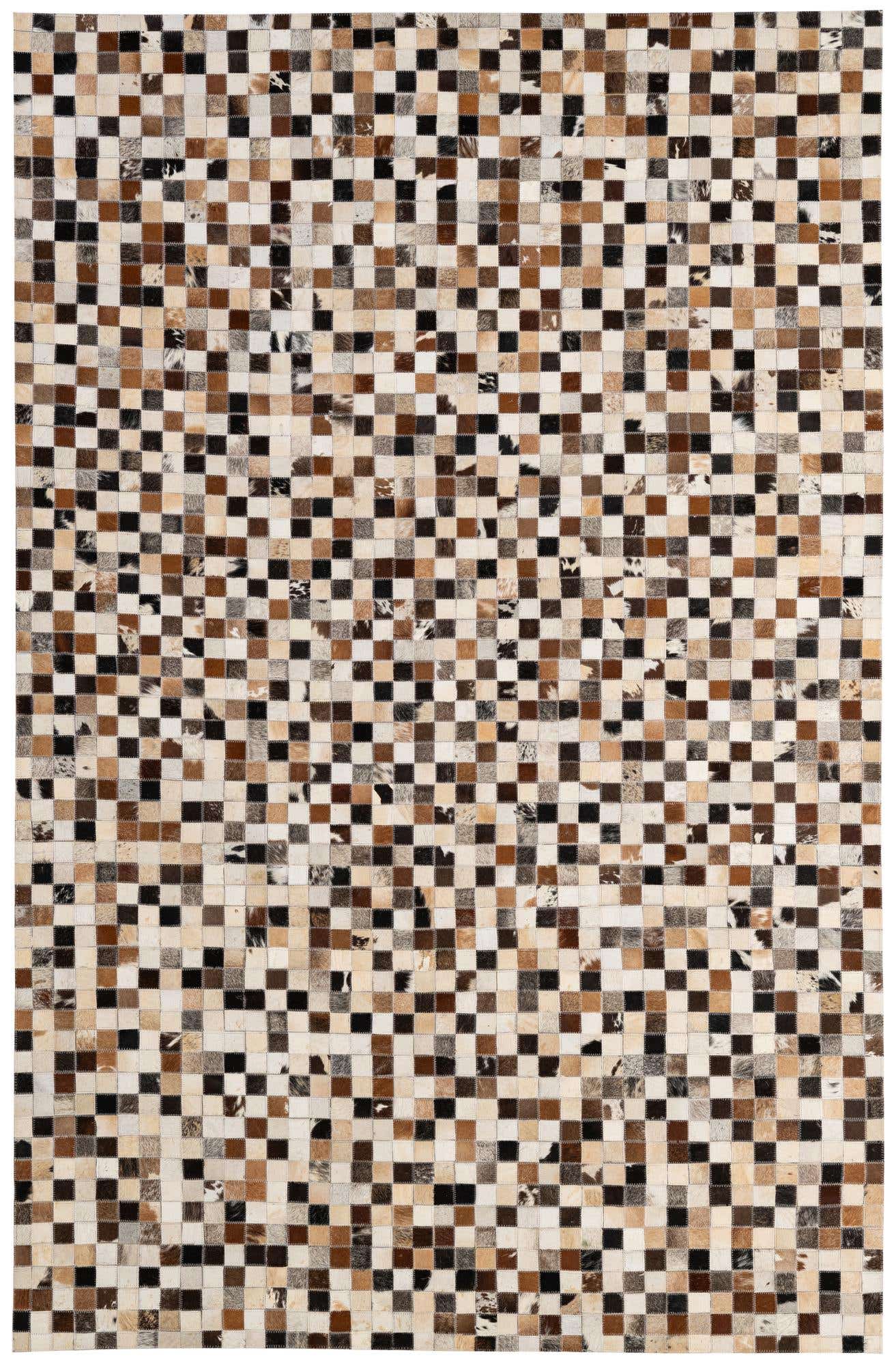 5' 2 x 7' 10 Cowhide - Patchwork Rug