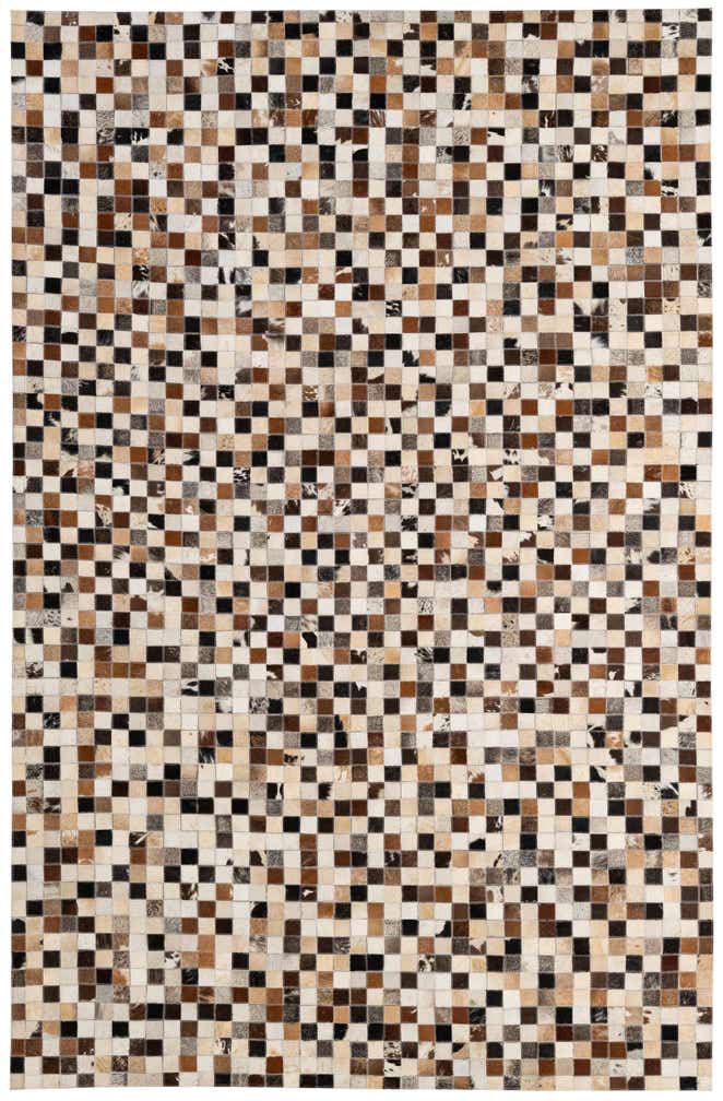 5' 2 x 7' 10 Cowhide - Patchwork Rug