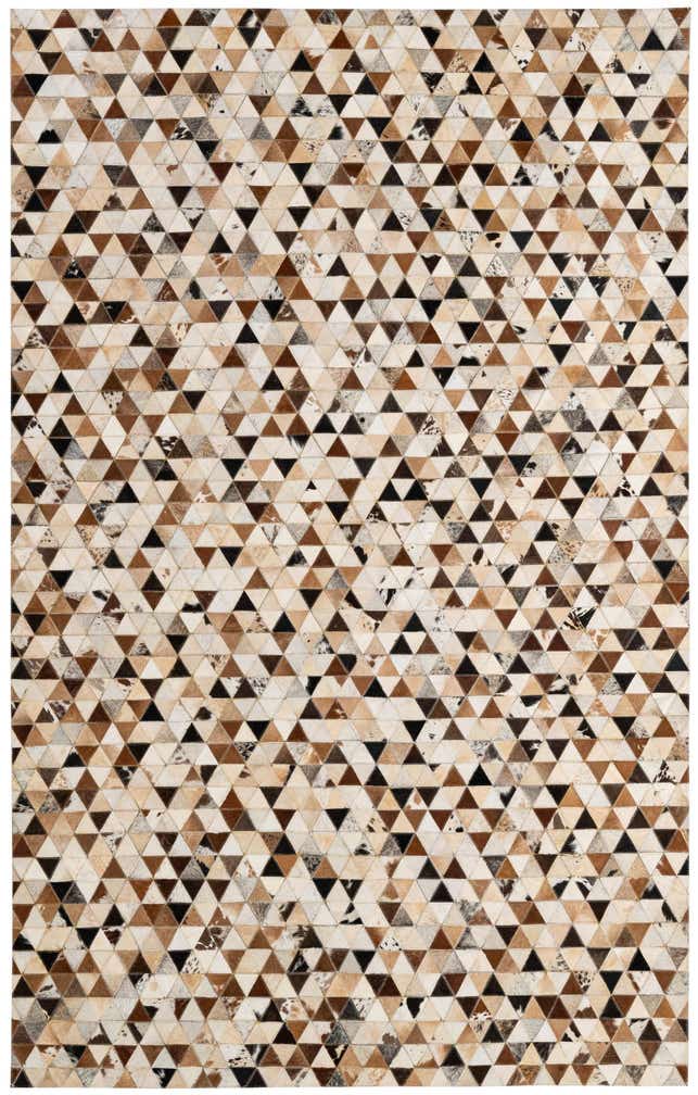5' 1 x 7' 11 Cowhide - Patchwork Rug