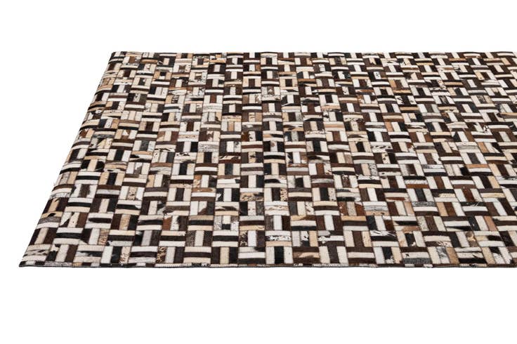Detail image of 5' 2 x 7' 11 Cowhide - Patchwork Rug