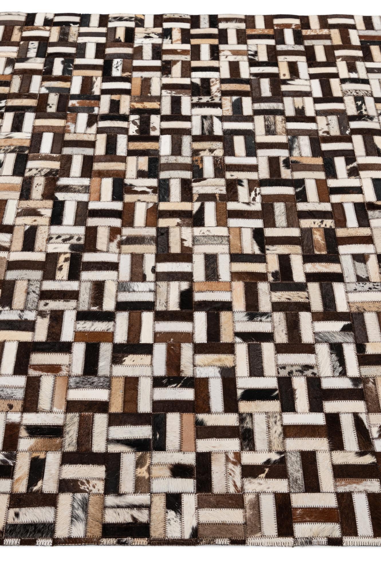 5' 2 x 7' 11 Cowhide - Patchwork Rug