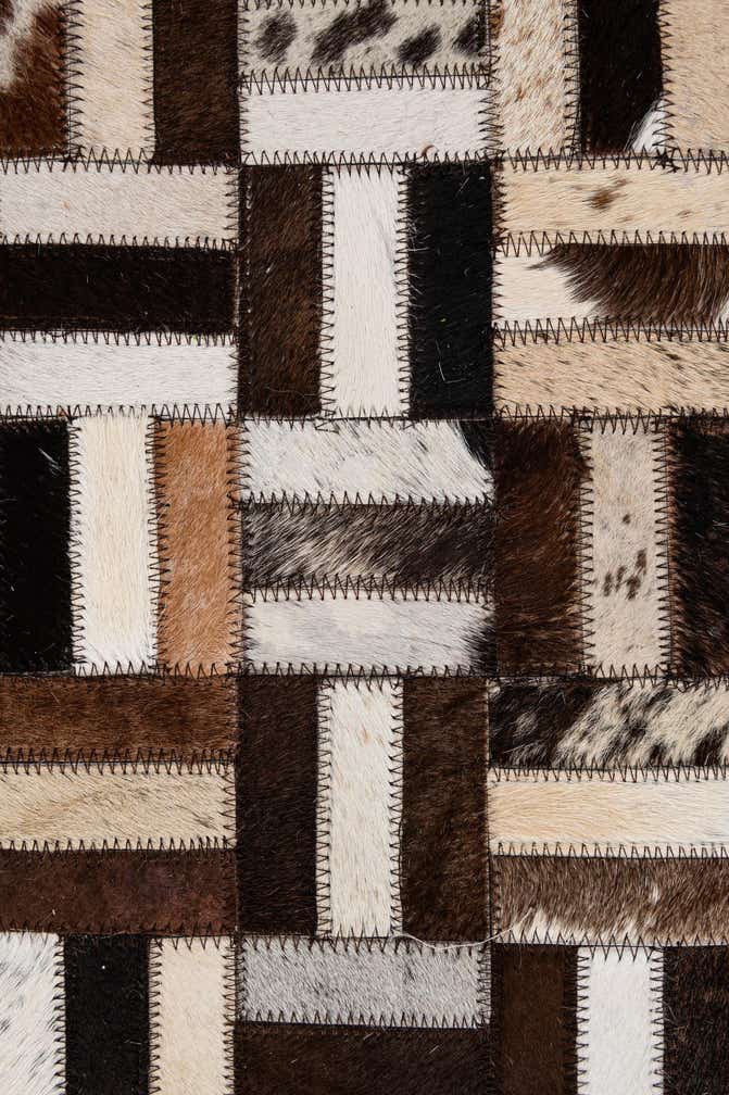 5' 2 x 7' 11 Cowhide - Patchwork Rug