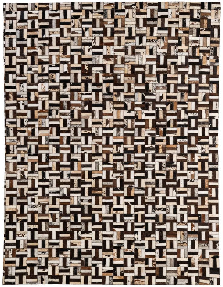 Detail image of 5' 2 x 7' 11 Cowhide - Patchwork Rug