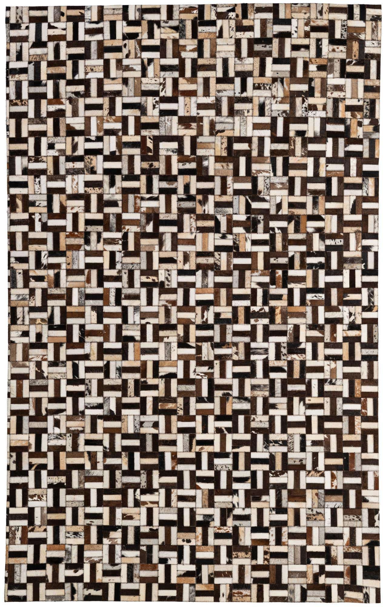 5' 2 x 7' 11 Cowhide - Patchwork Rug