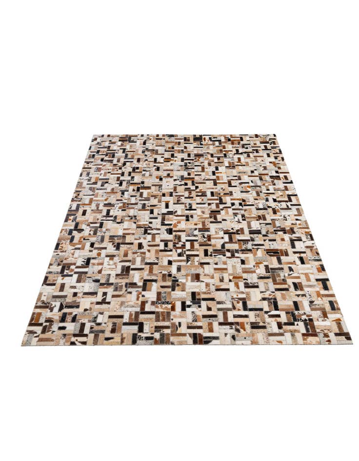 Detail image of 5' x 7' 11 Cowhide - Patchwork Rug