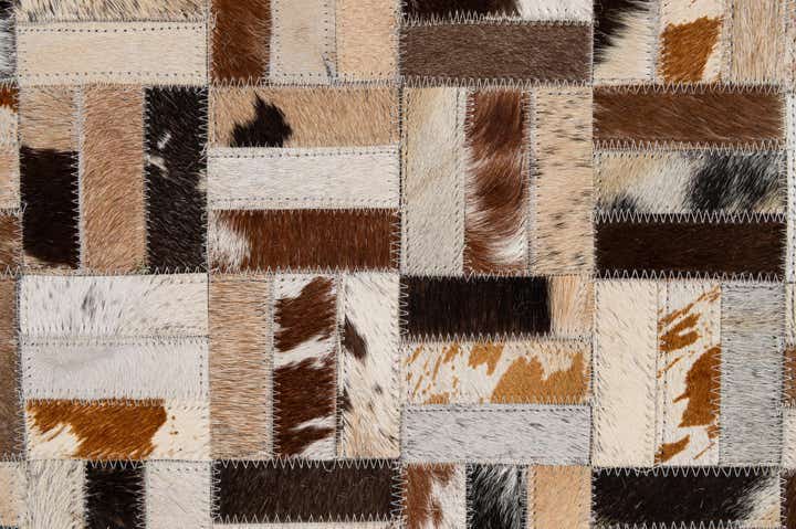 5' x 7' 11 Cowhide - Patchwork Rug