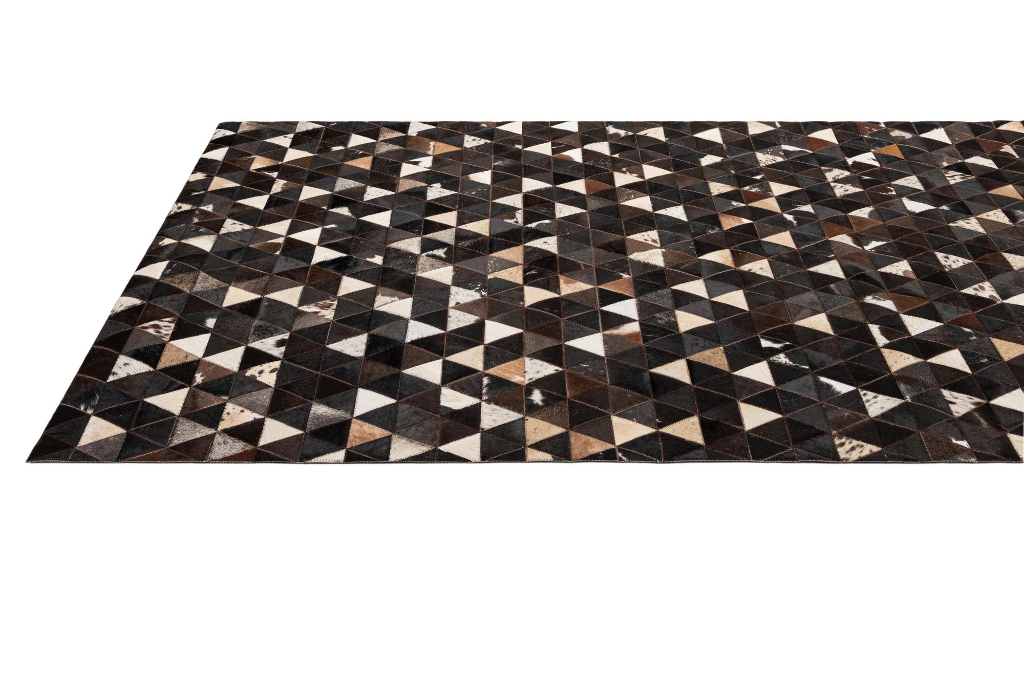 5' 1 x 7' 11 Cowhide - Patchwork Rug