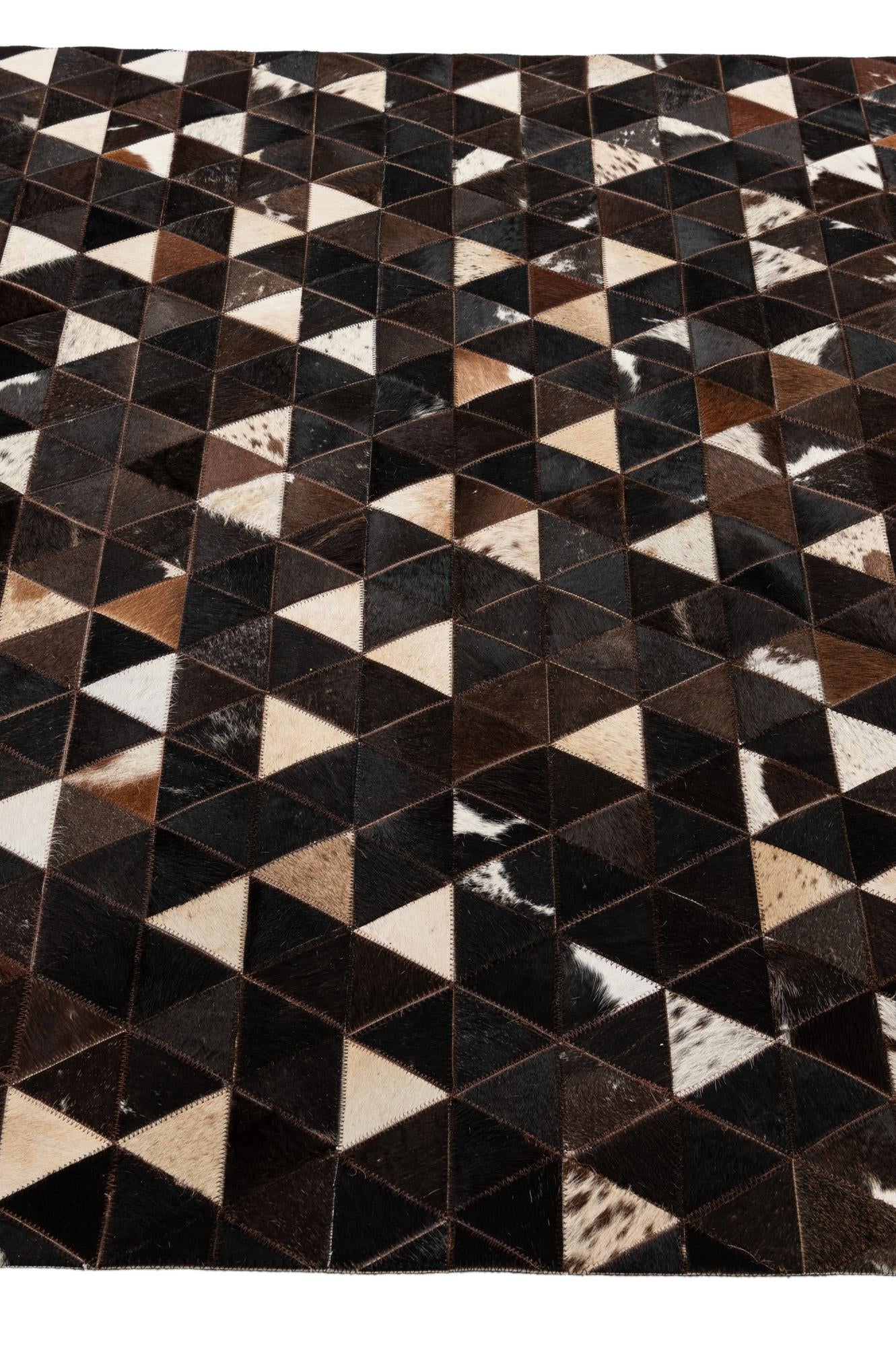 5' 1 x 7' 11 Cowhide - Patchwork Rug