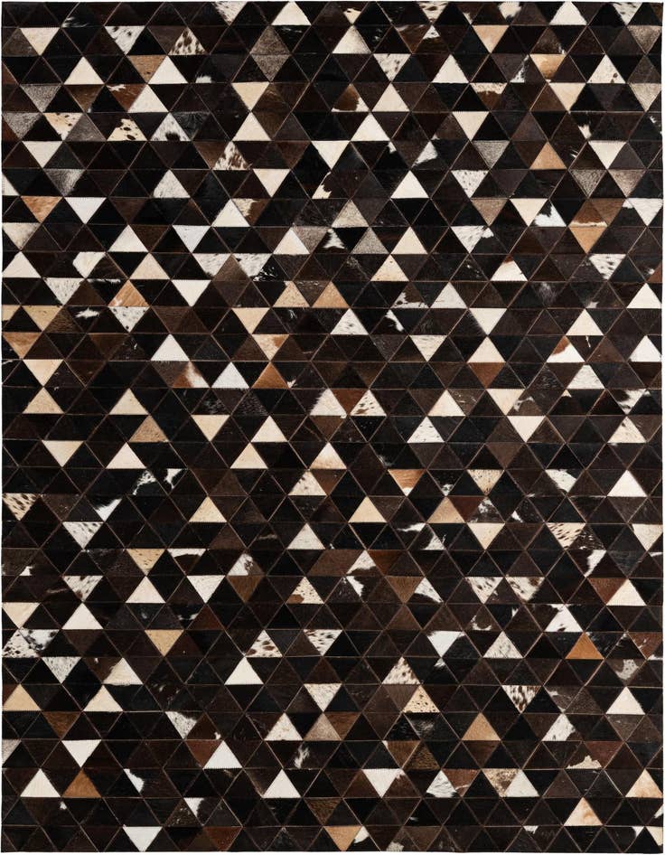 Detail image of 5' 1 x 7' 11 Cowhide - Patchwork Rug