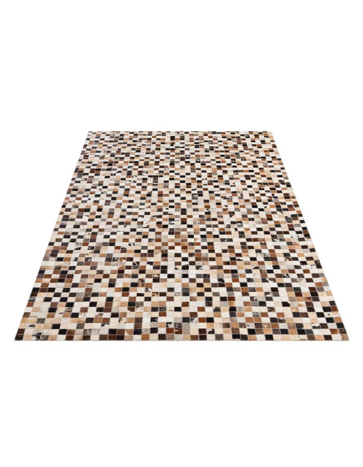 Detail image of 5' x 7' 11 Cowhide - Patchwork Rug