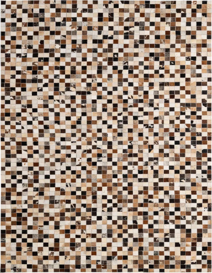 Detail image of 5' x 7' 11 Cowhide - Patchwork Rug