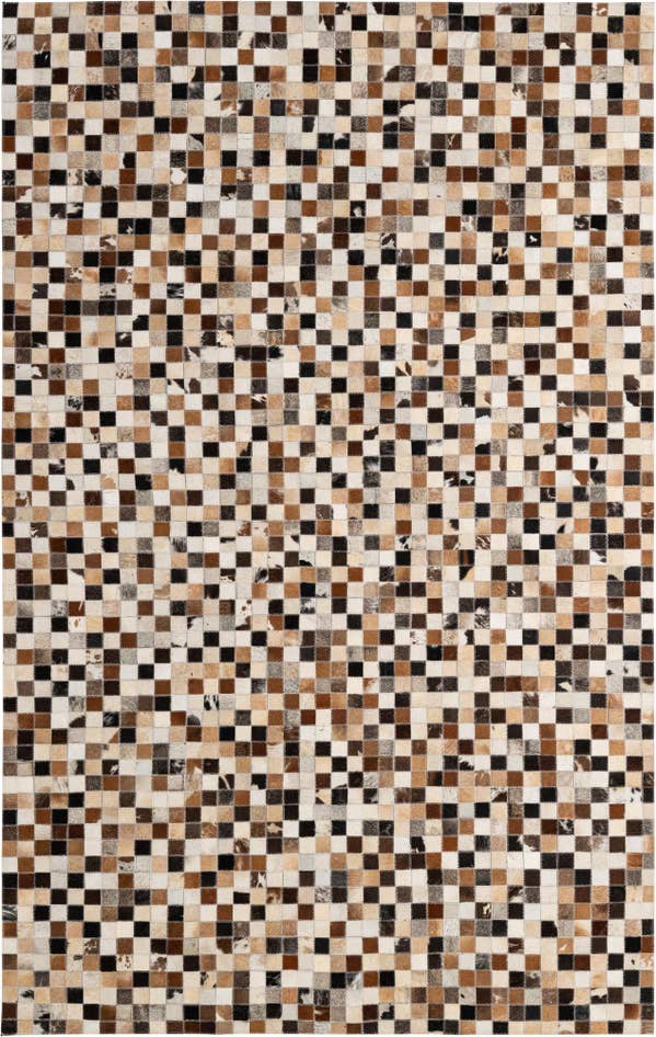 Detail image of 5' x 7' 11 Cowhide - Patchwork Rug