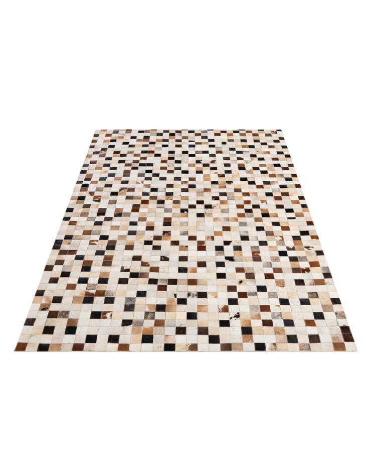 Detail image of 5' 1 x 7' 11 Cowhide - Patchwork Rug