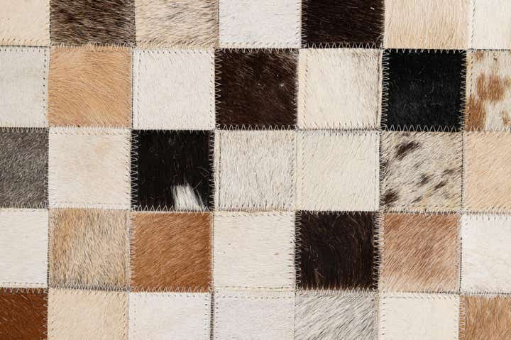 5' 1 x 7' 11 Cowhide - Patchwork Rug