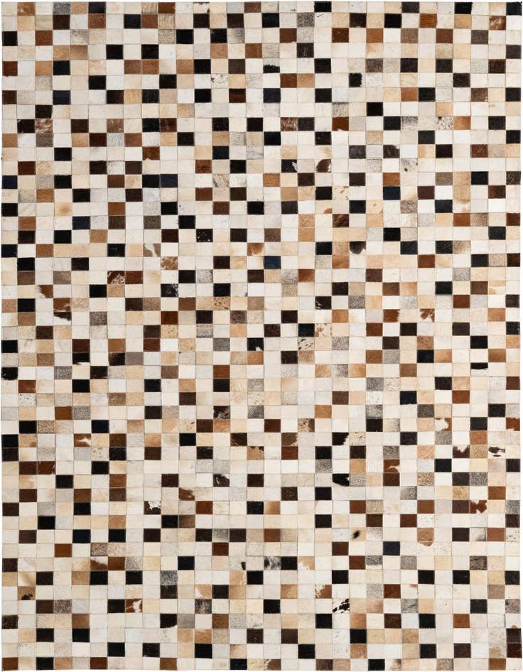 Detail image of 5' 1 x 7' 11 Cowhide - Patchwork Rug