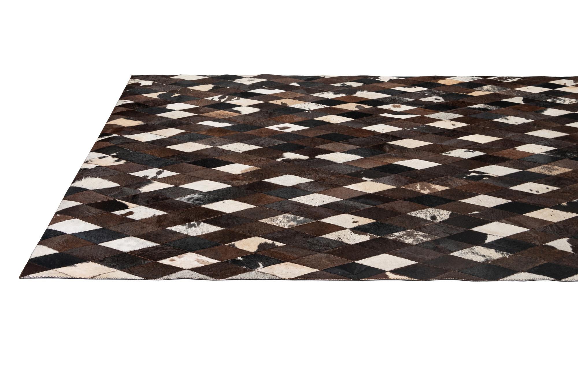 5' 9 x 8' Cowhide - Patchwork Rug