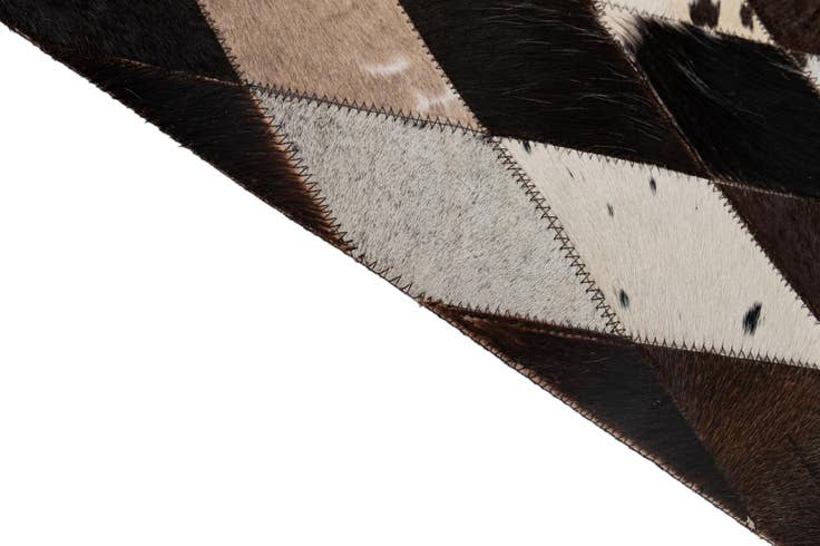 Detail image of 5' 9 x 8' 1 Cowhide - Patchwork Rug