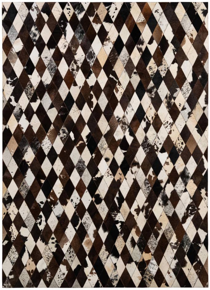 Detail image of 5' 9 x 8' 1 Cowhide - Patchwork Rug