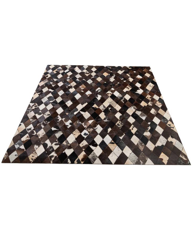 Detail image of 5' 10 x 8' Cowhide - Patchwork Rug