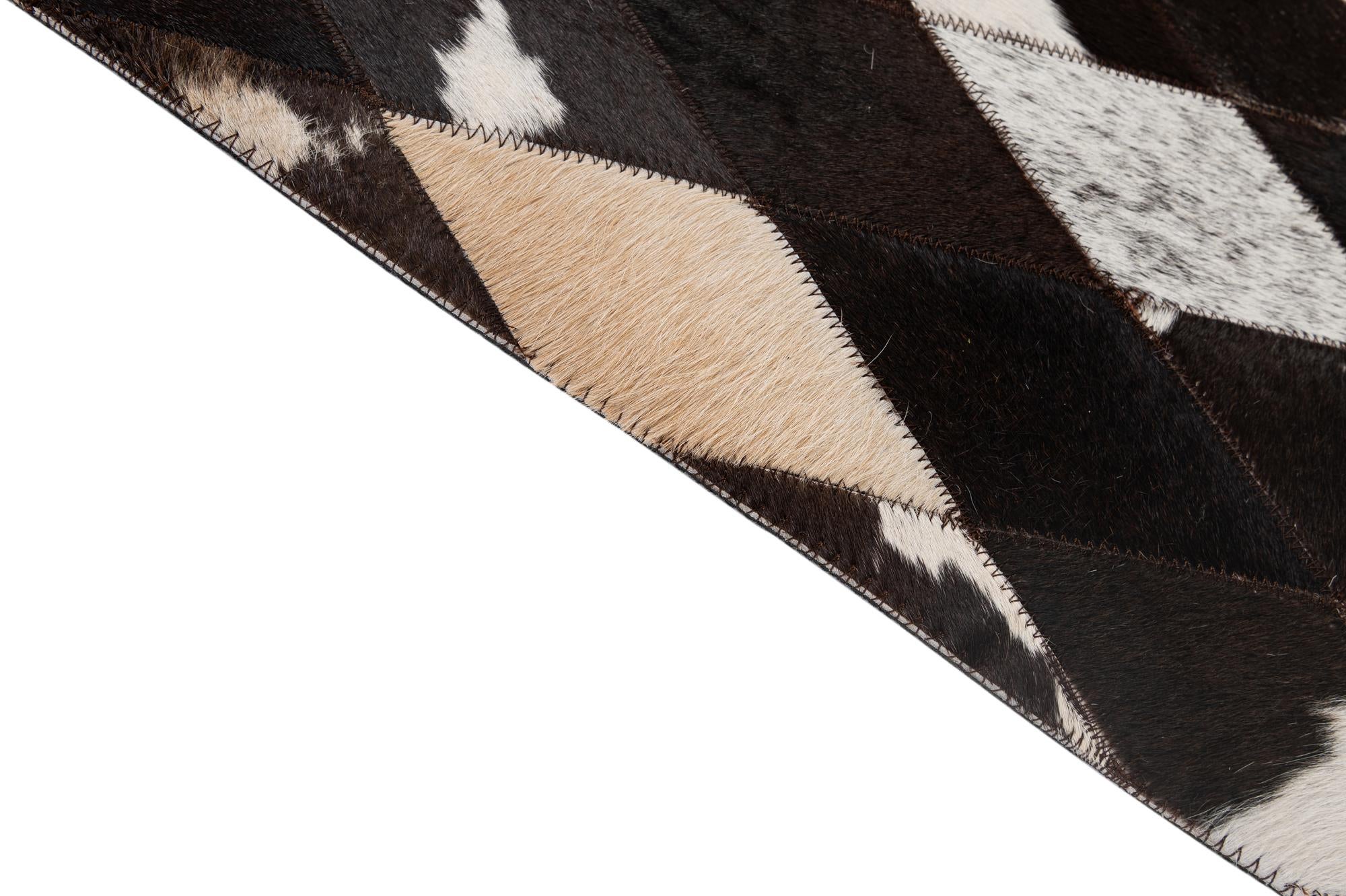 5' 10 x 8' Cowhide - Patchwork Rug