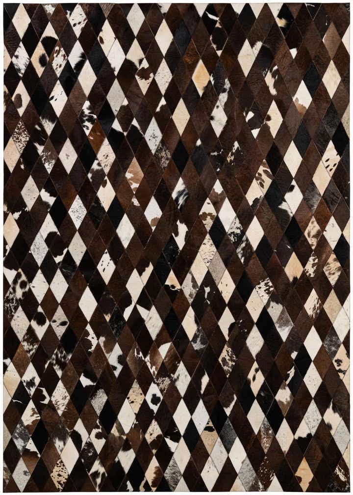 5' 10 x 8' Cowhide - Patchwork Rug
