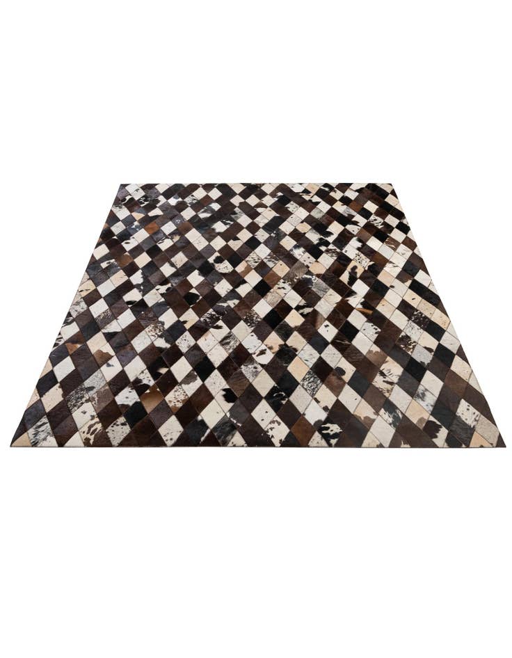 Detail image of 5' 10 x 8' 1 Cowhide - Patchwork Rug
