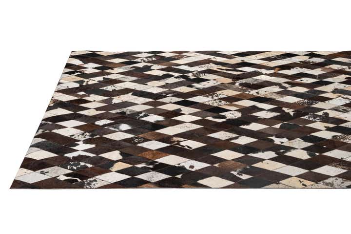 5' 10 x 8' 1 Cowhide - Patchwork Rug