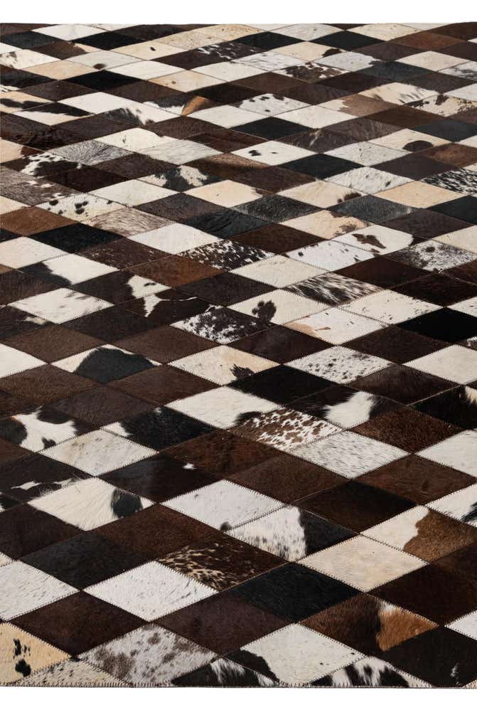 5' 10 x 8' 1 Cowhide - Patchwork Rug
