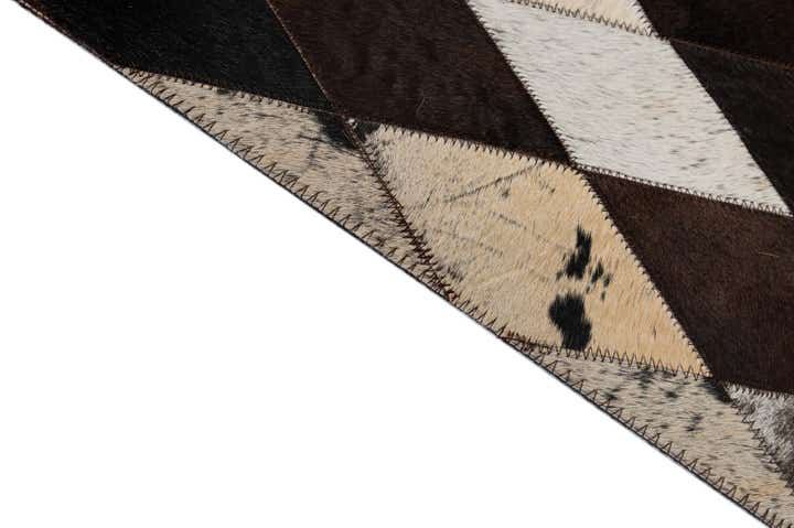 5' 10 x 8' 1 Cowhide - Patchwork Rug