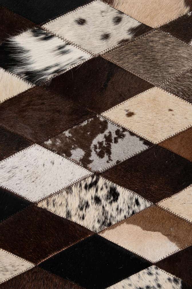 5' 10 x 8' 1 Cowhide - Patchwork Rug