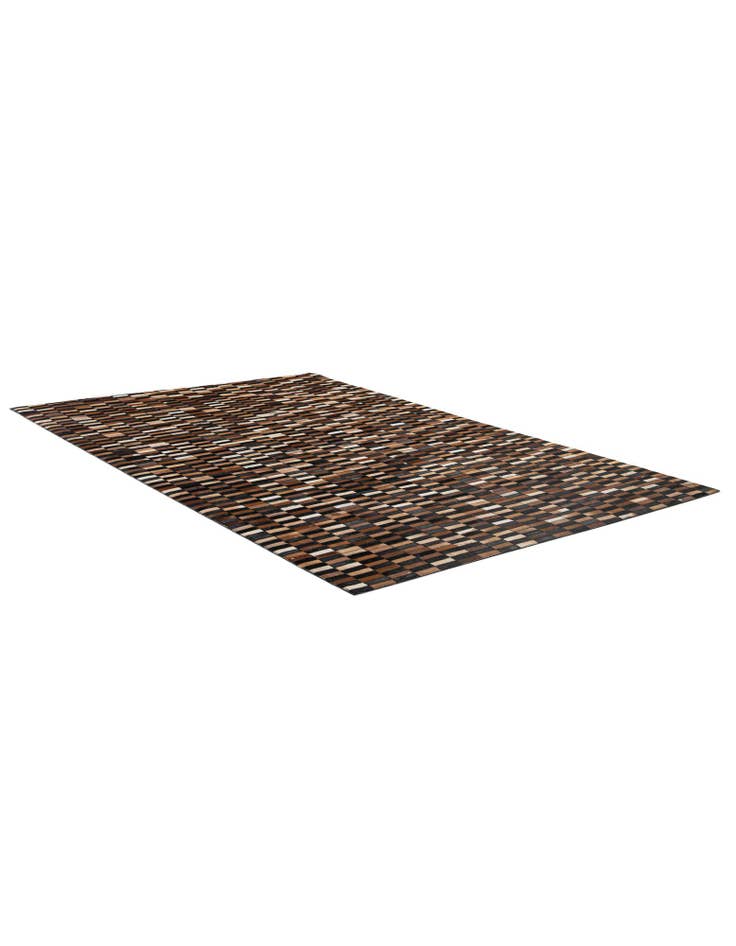 Detail image of 5' 2 x 8' 1 Cowhide - Patchwork Rug