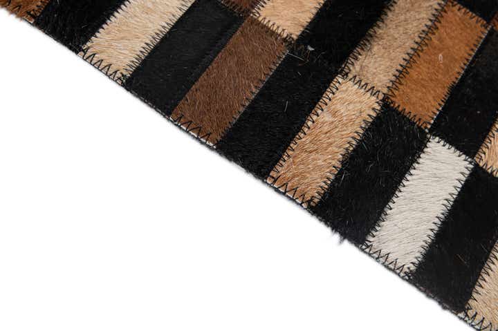 5' 2 x 8' 1 Cowhide - Patchwork Rug