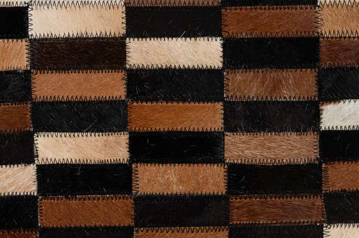 5' 2 x 8' 1 Cowhide - Patchwork Rug