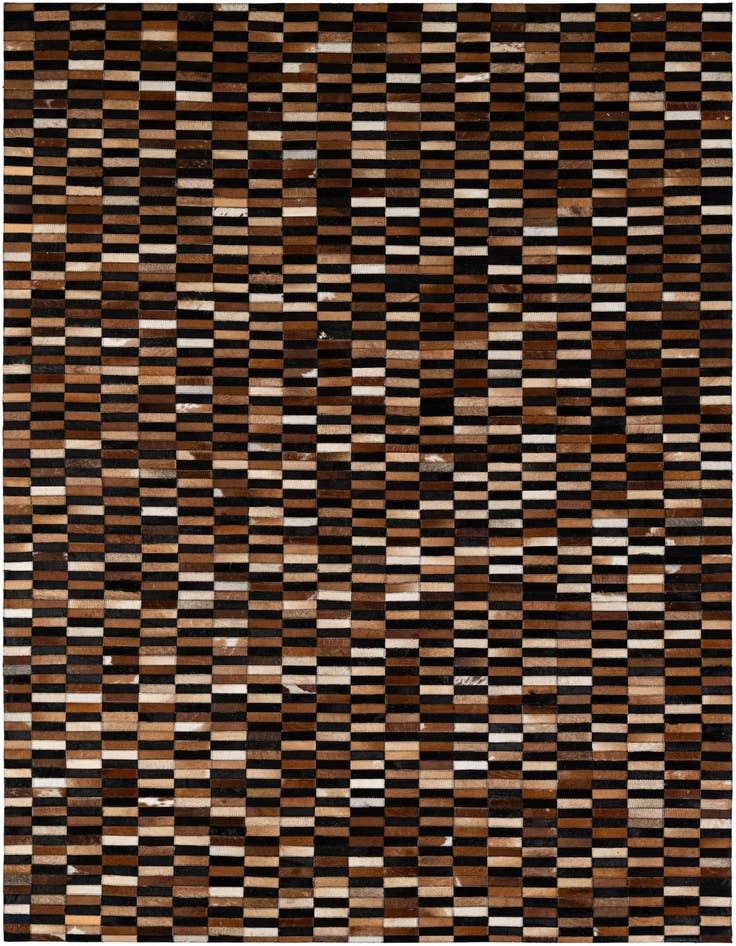 Detail image of 5' 2 x 8' 1 Cowhide - Patchwork Rug