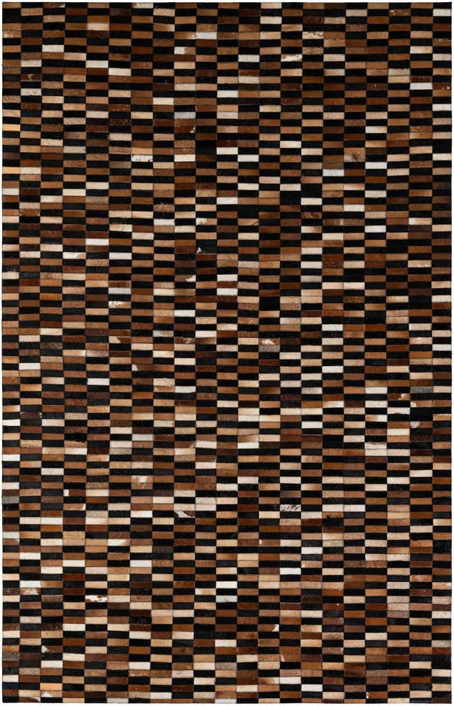 5' 2 x 8' 1 Cowhide - Patchwork Rug