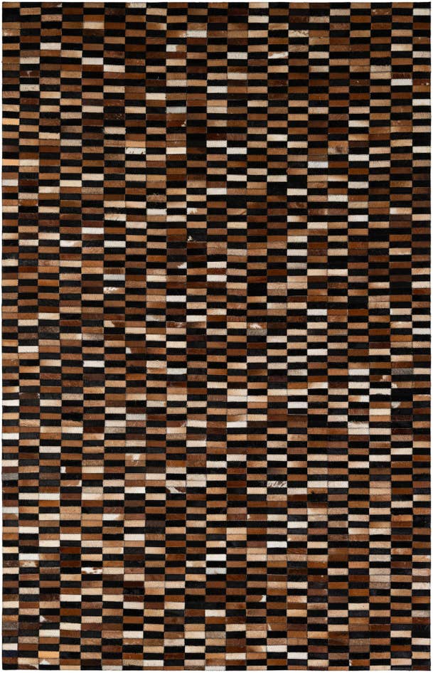 Detail image of 5' 2 x 8' 1 Cowhide - Patchwork Rug