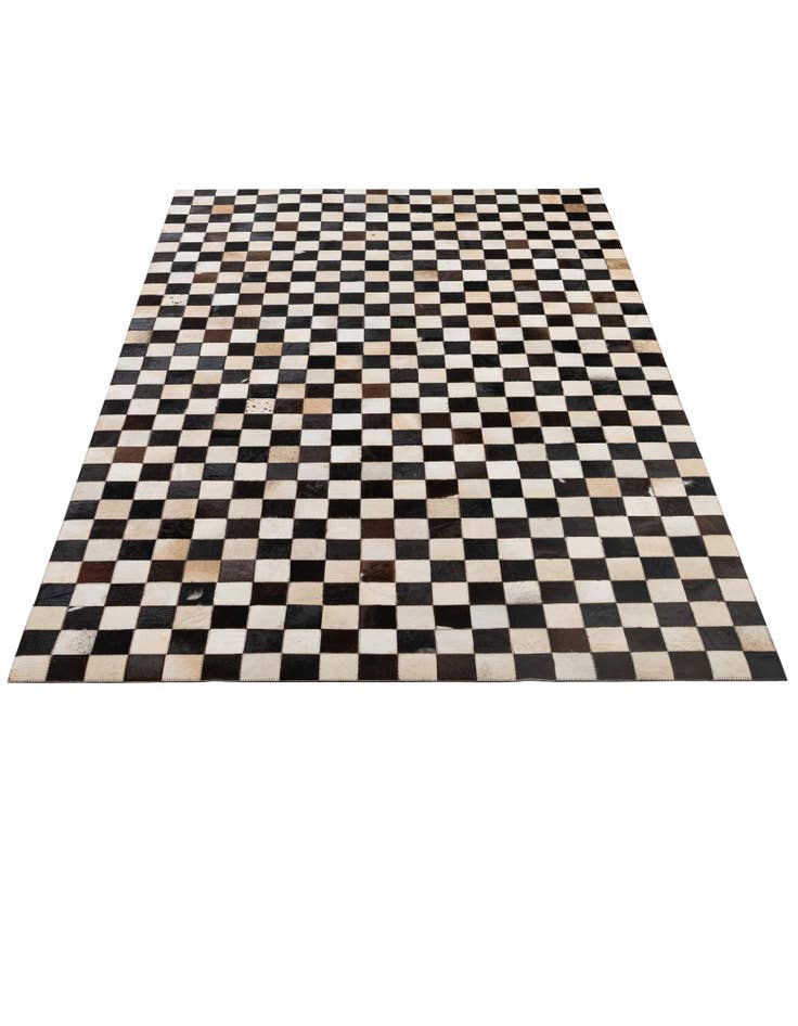 Detail image of 4' 11 x 8' 1 Cowhide - Patchwork Rug