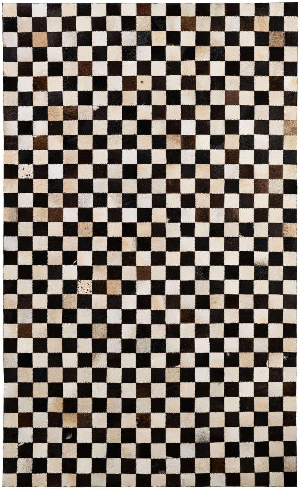 4' 11 x 8' 1 Cowhide - Patchwork Rug